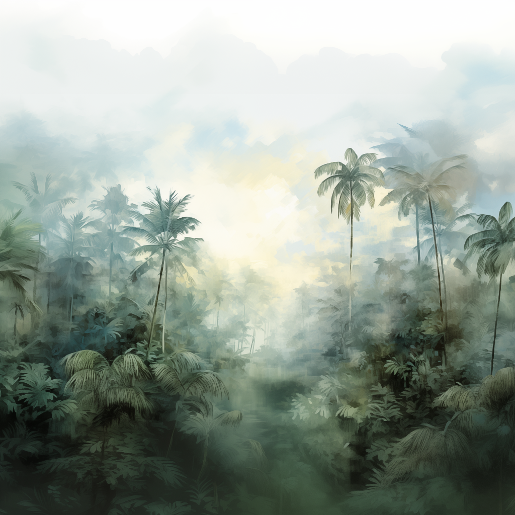Misty Jungle mural
