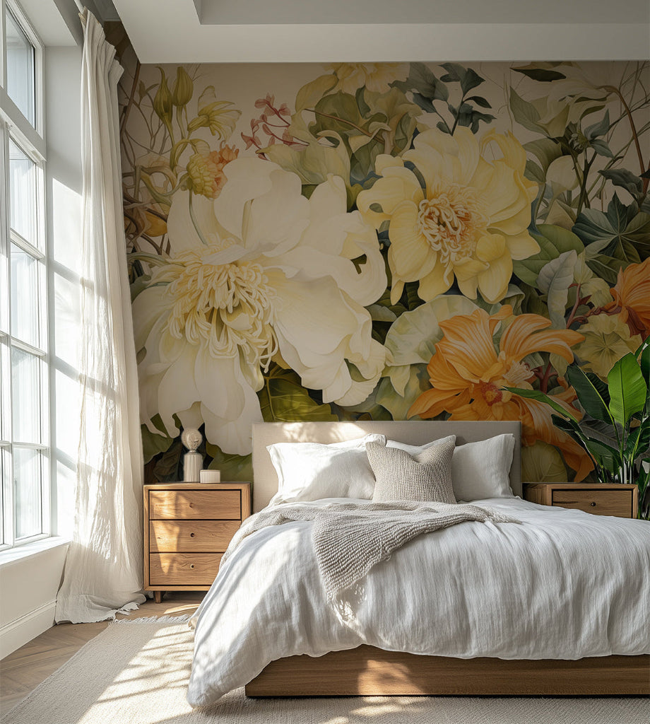 Sunset Blooms mural