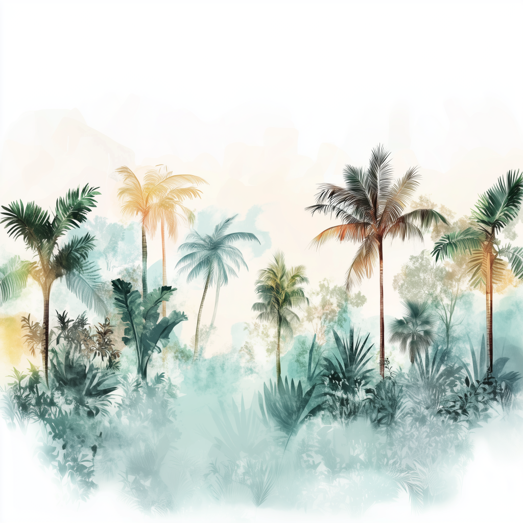 Palm Serenity mural