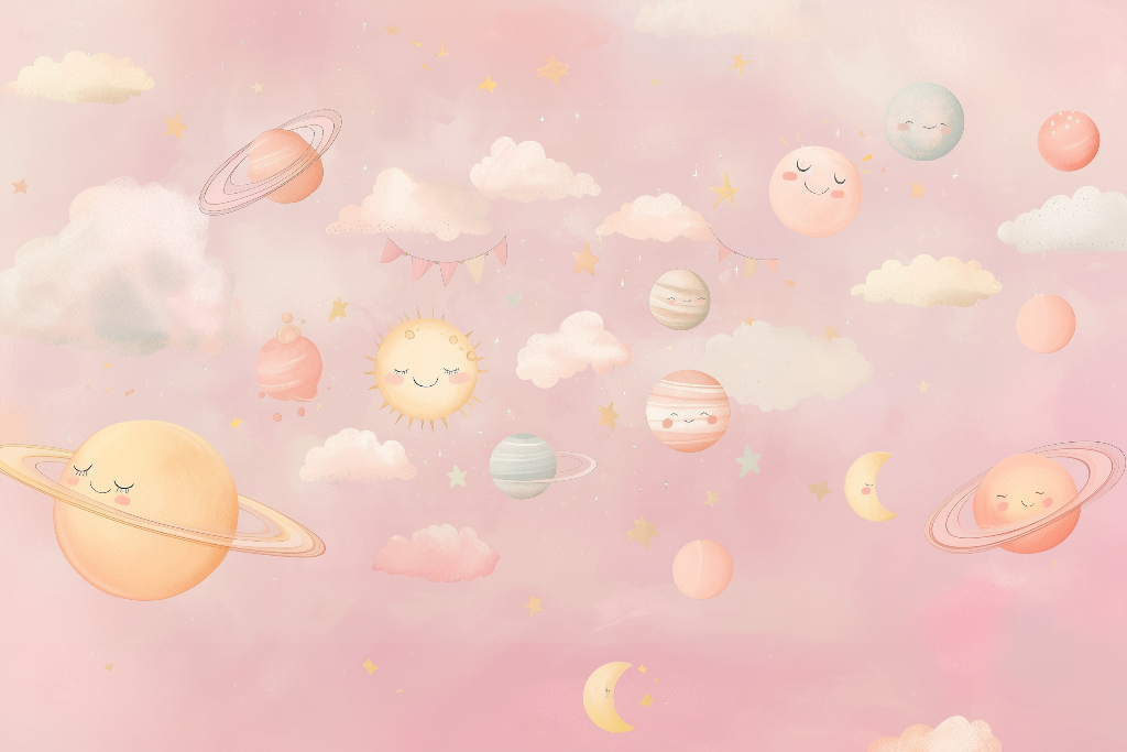 Pink Planets mural