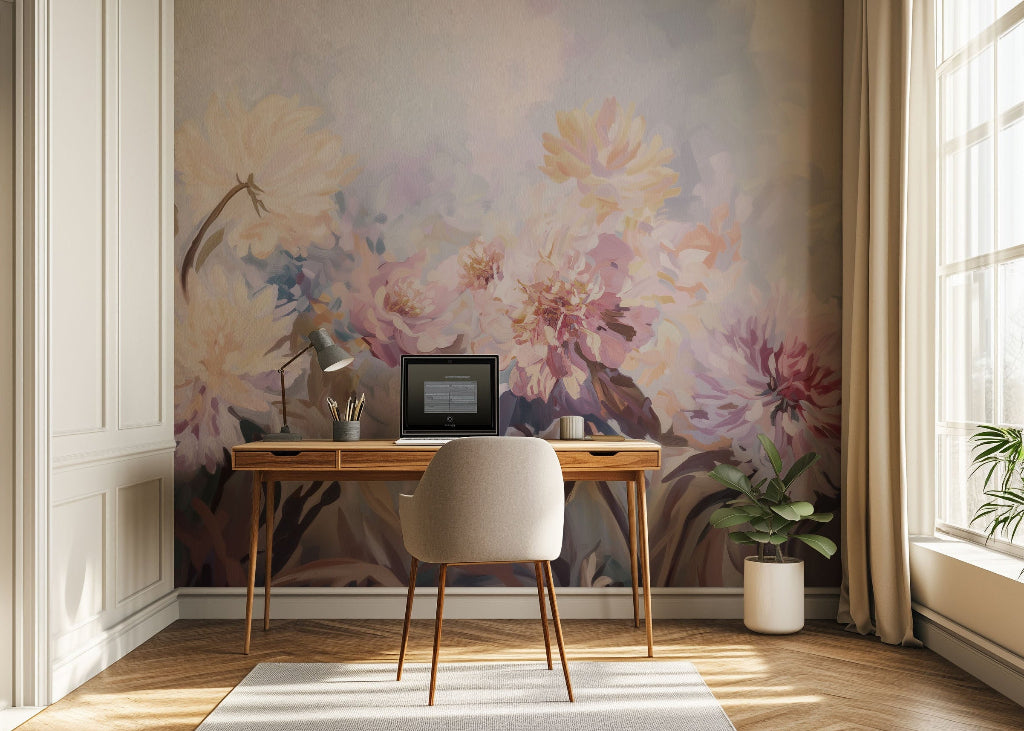 Dancing Peonies mural