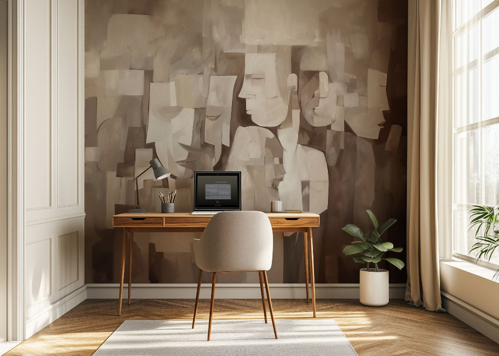 Visages mural