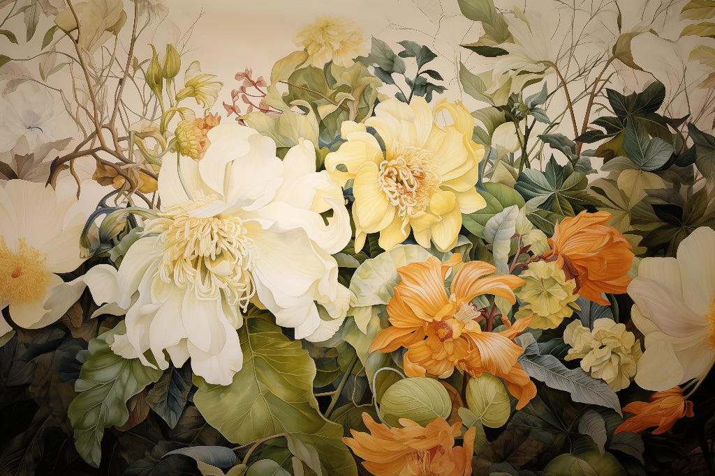 Sunset Blooms mural