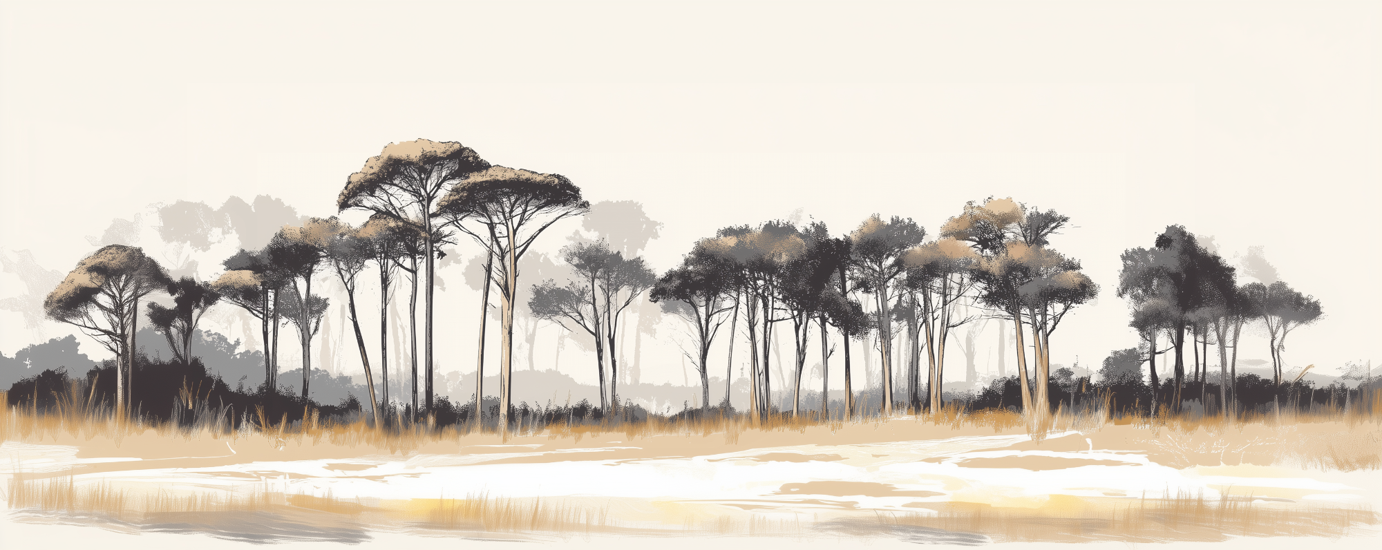 Treeline mural
