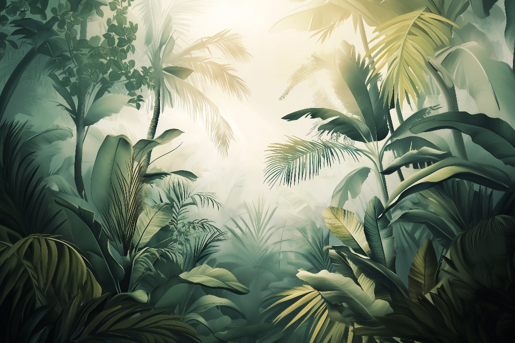 Verdant Jungle mural