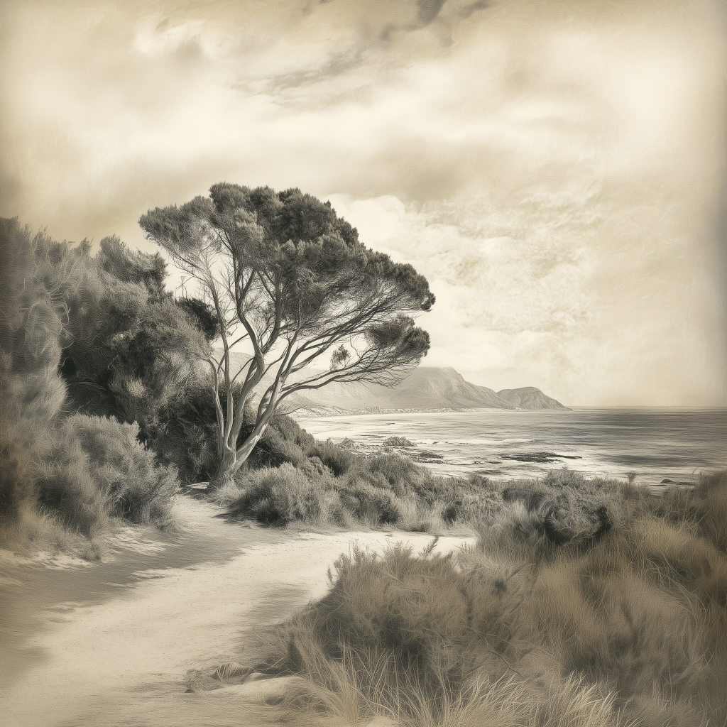 Vintage View mural