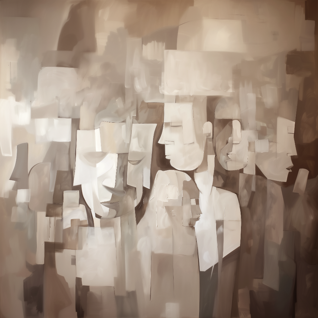 Visages mural