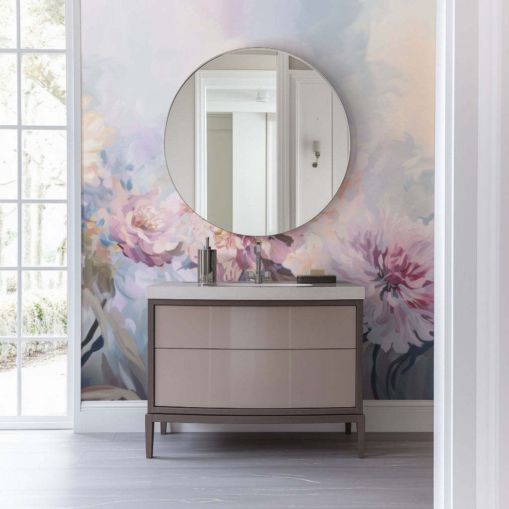 Dancing Peonies mural