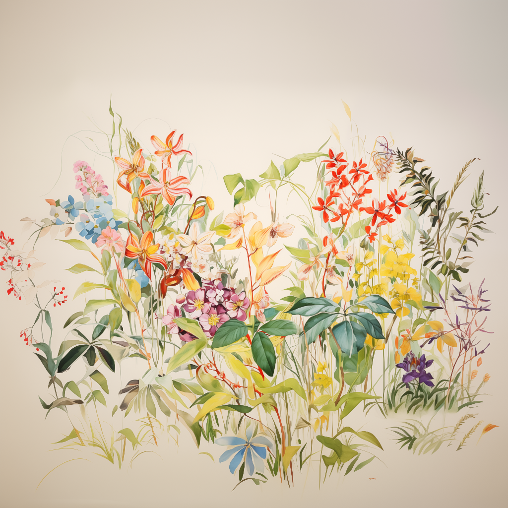 Wildflower Frenzy mural