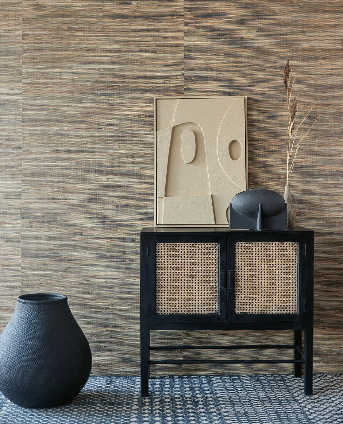 Multi-colour Natural Grasscloth Wallcoverings