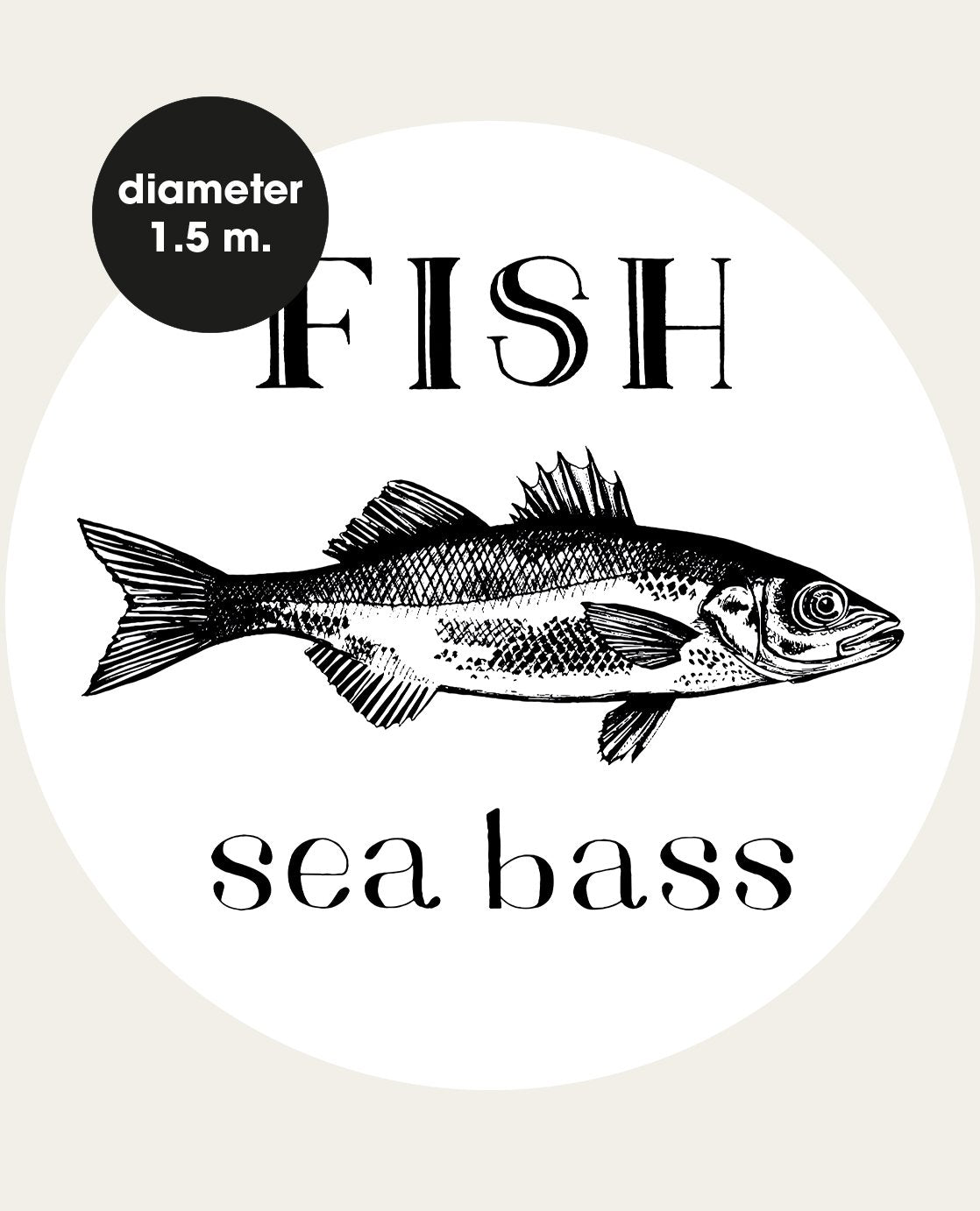 Karlijn Sea Bass Circle Stickers