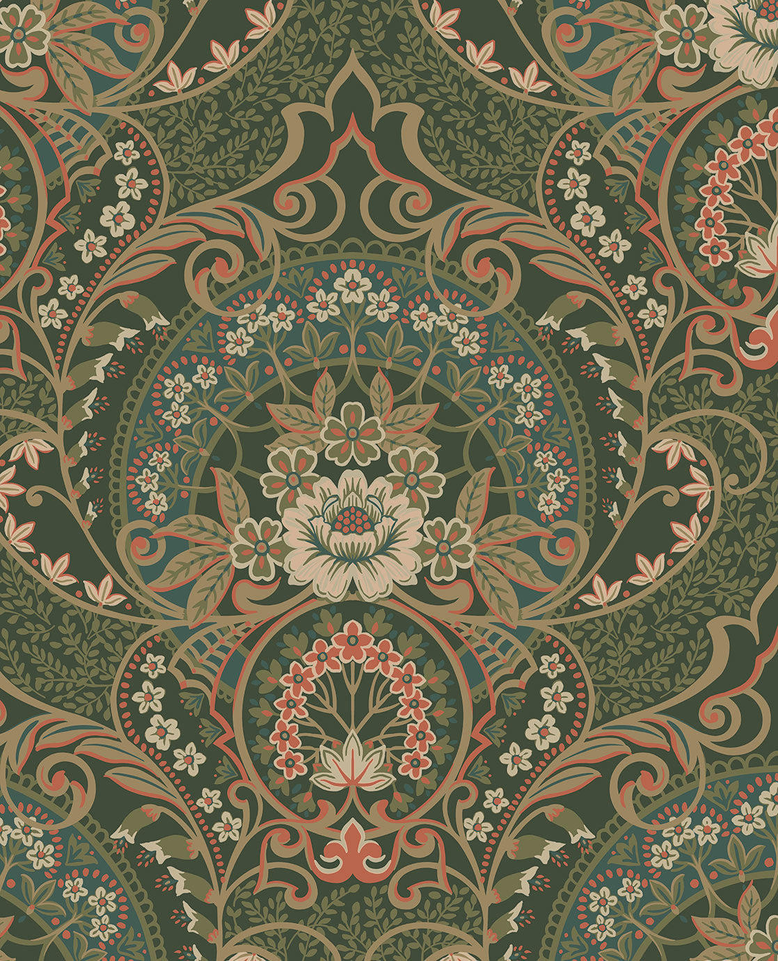 Posy Ornamental Floral wallpaper
