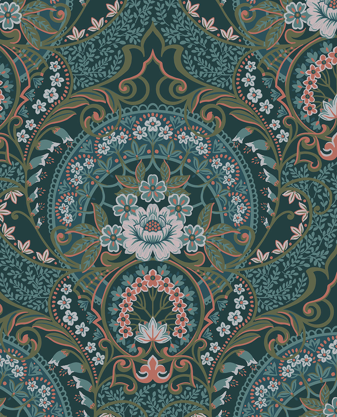 Posy Ornamental Floral wallpaper