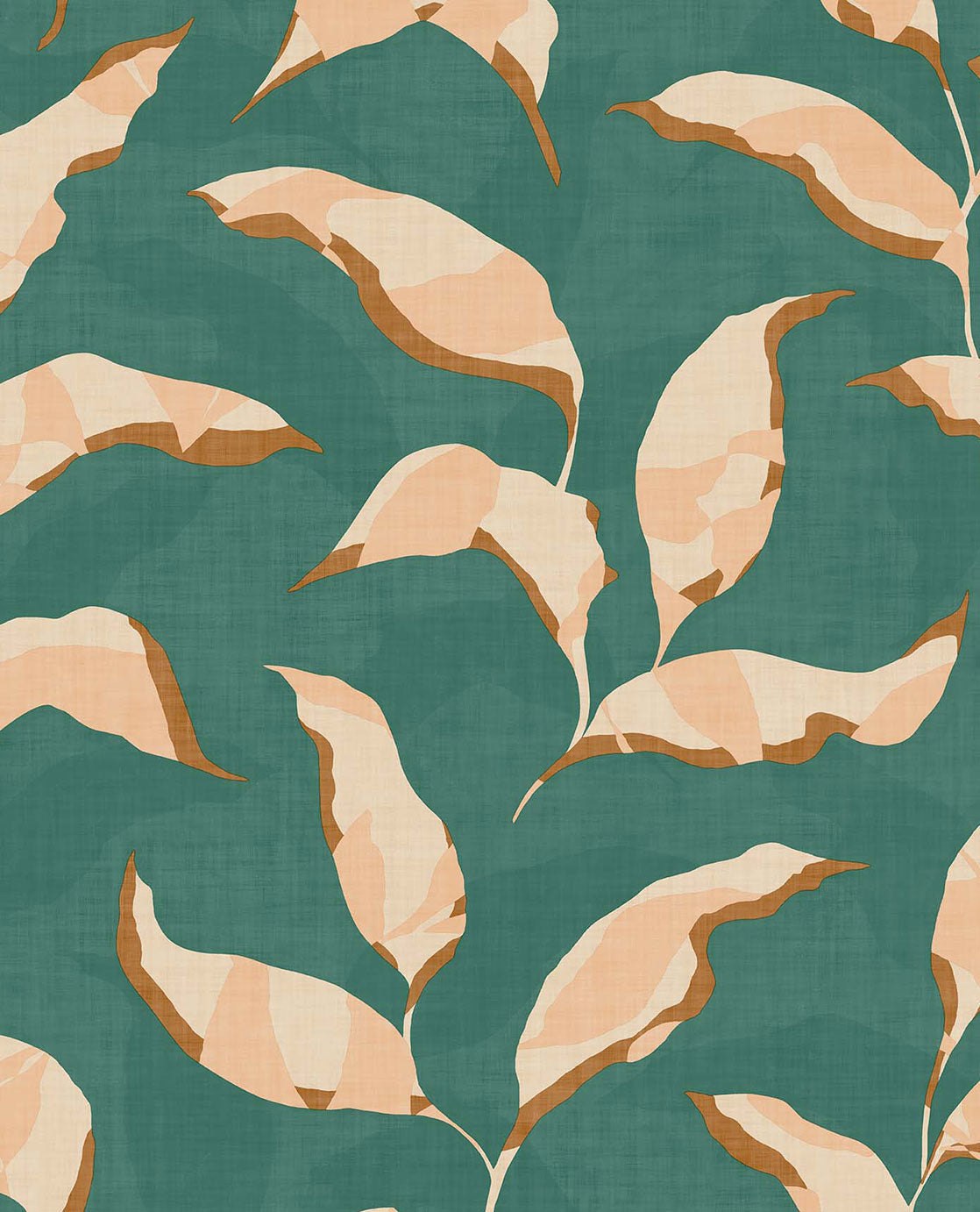 Twist Graphic Leaf wallpaper