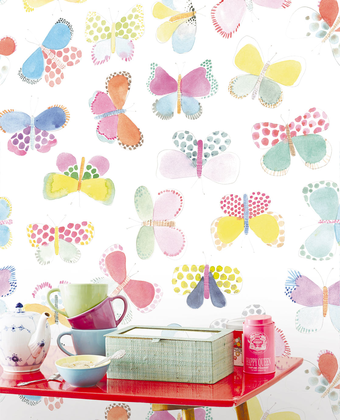 Rice Spotty Butterfly mural