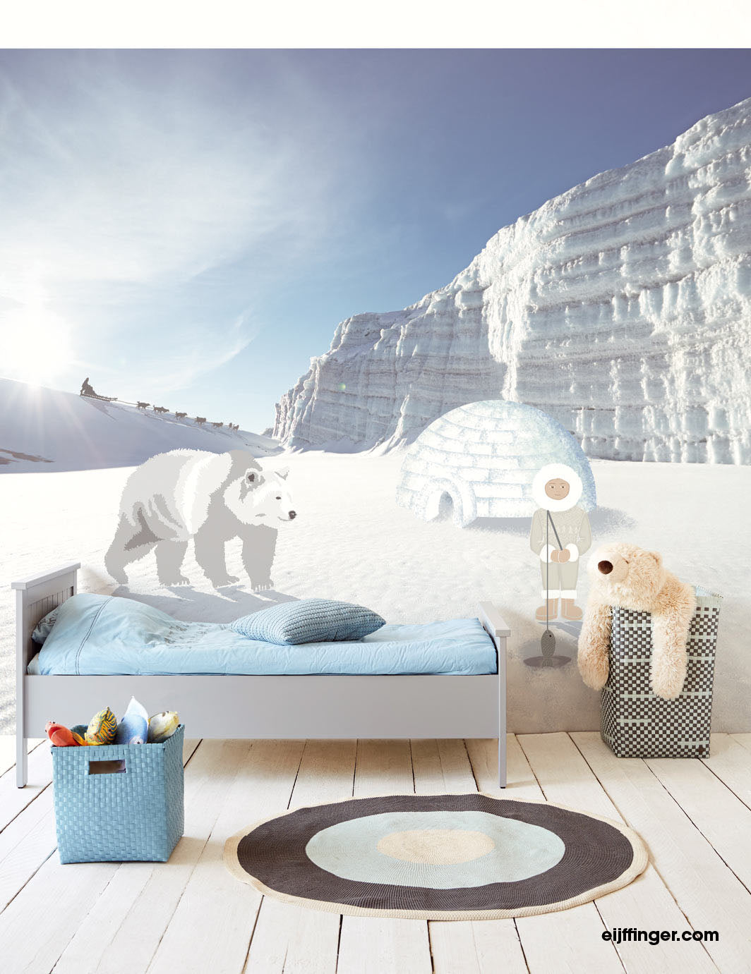 Wallpower Junior Polar Snowscape mural