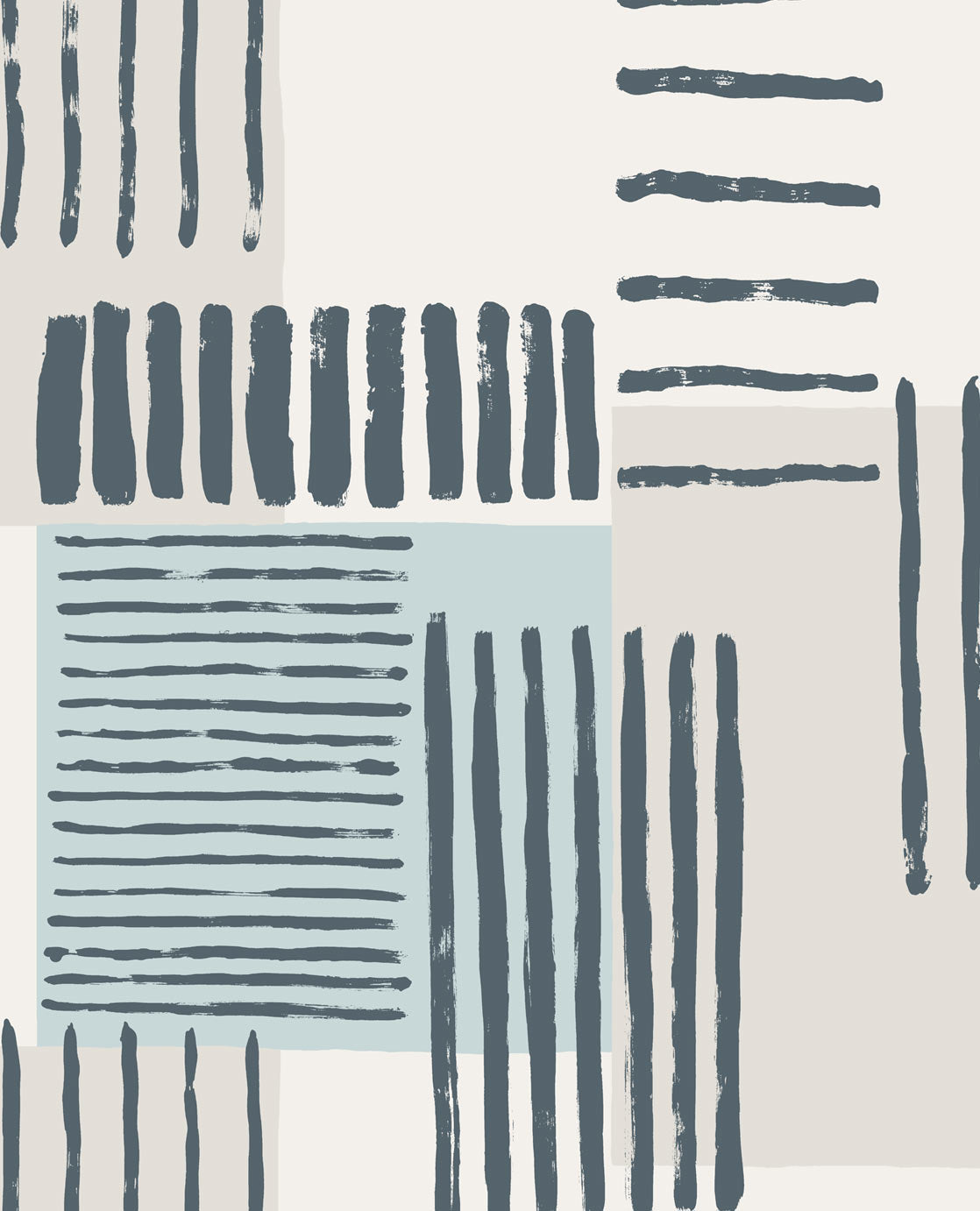 Eijffinger Stripes+ retro graphic wallpaper 377131 Blue & beige