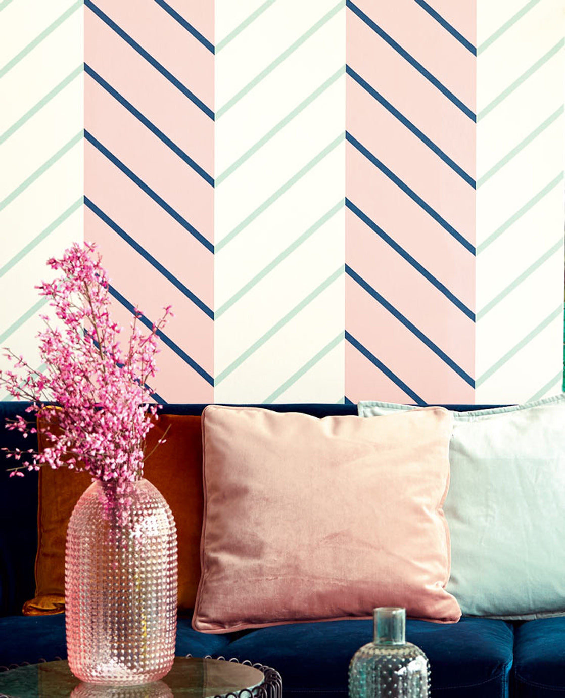Stripes+ Chevron Stripe wallpaper