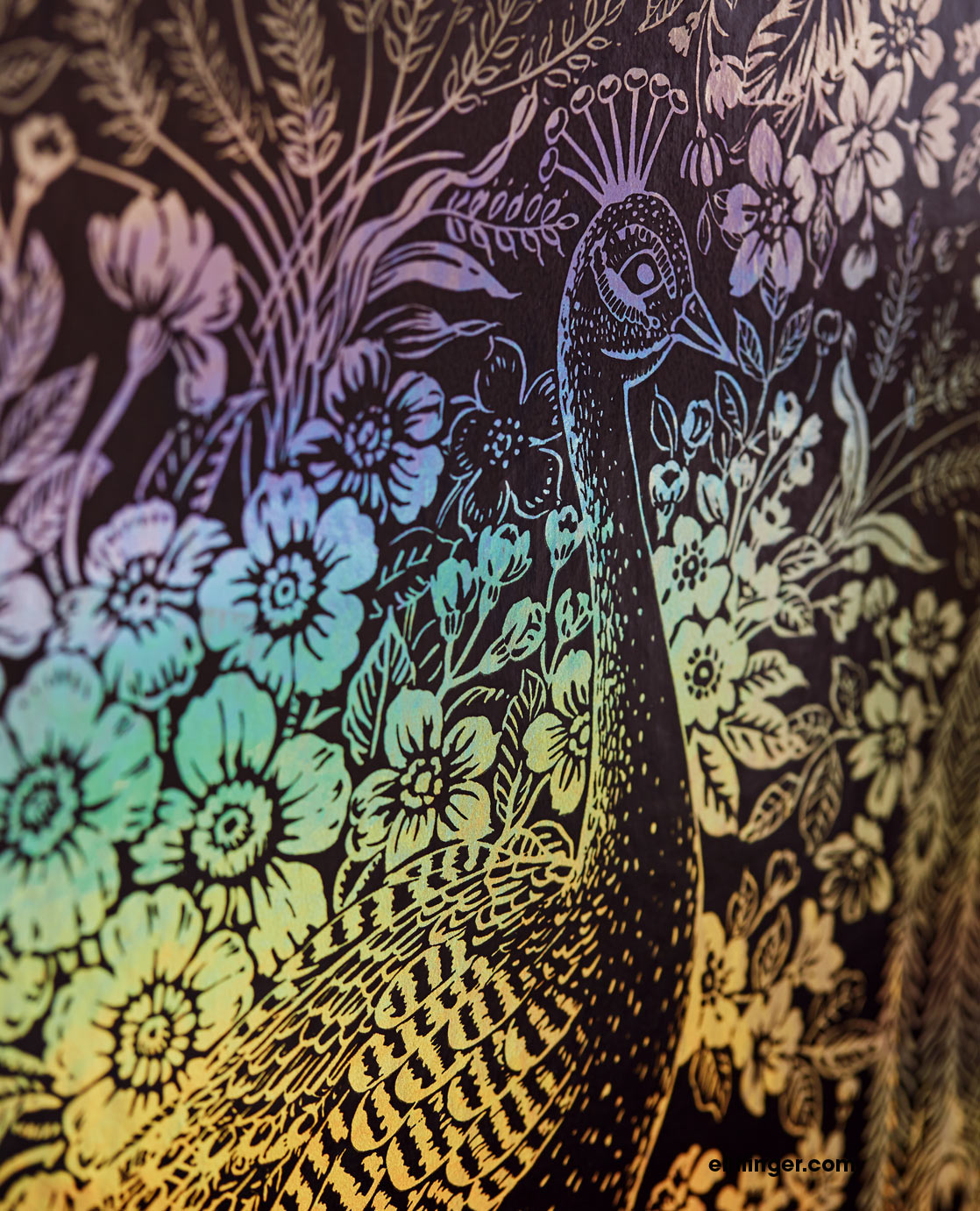 Reflect Foil Peacock Paradise wallpaper