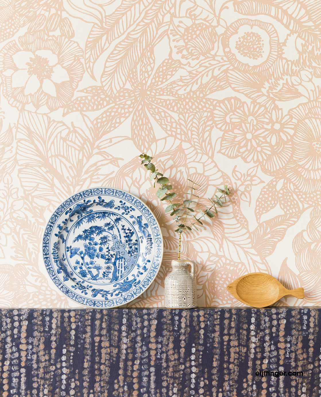 Enso Ornamental Floral wallpaper