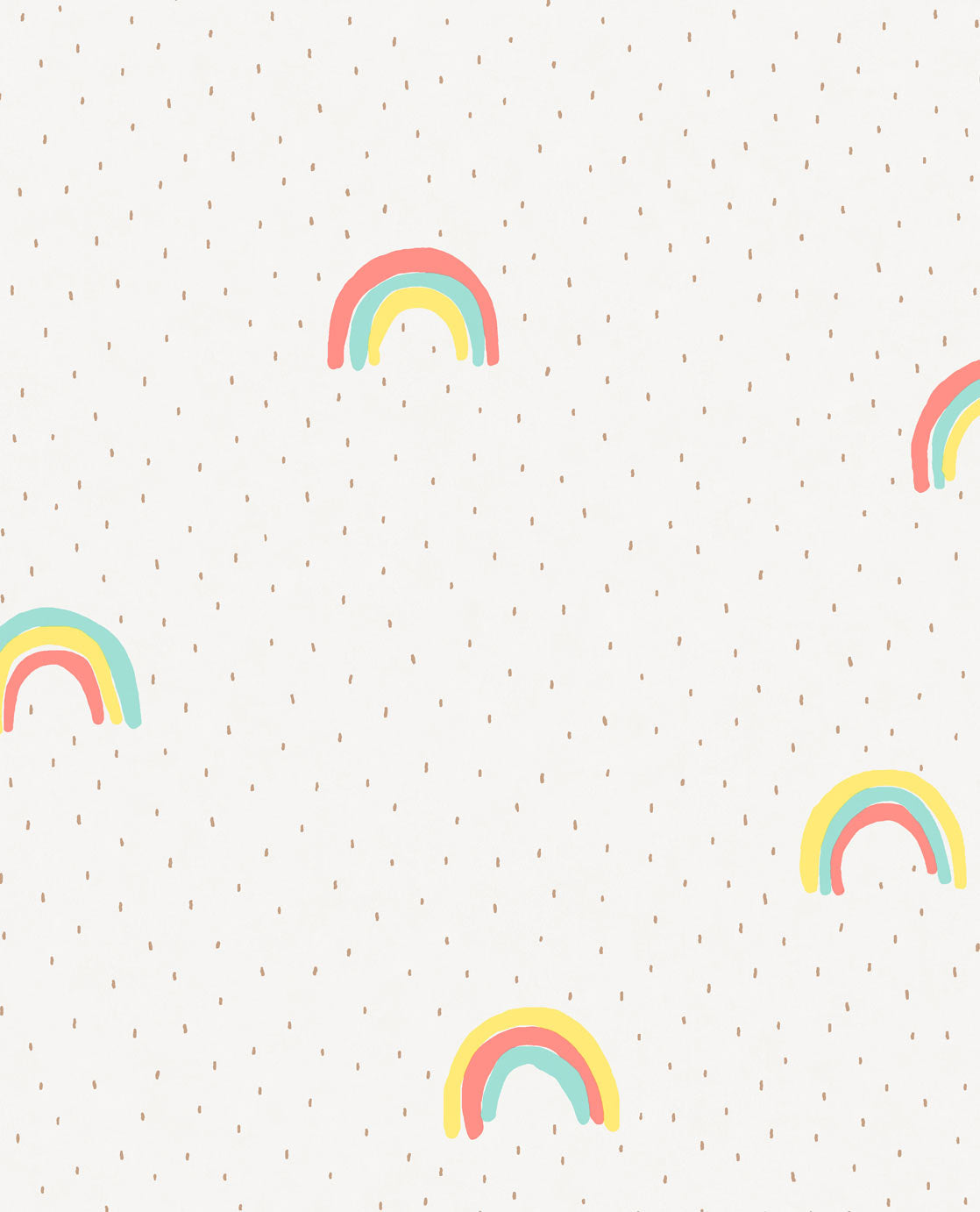 Eijffinger Mini Me rainbow kids wallpaper 399012 Pink