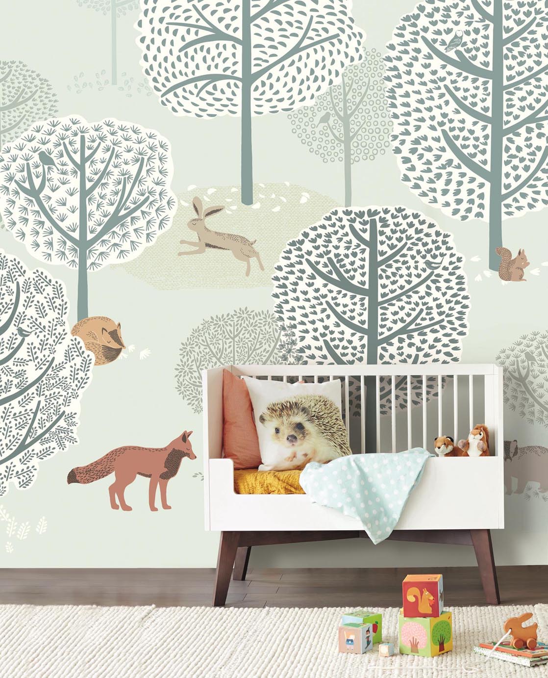 Mini Me Forest Trees & Animals mural
