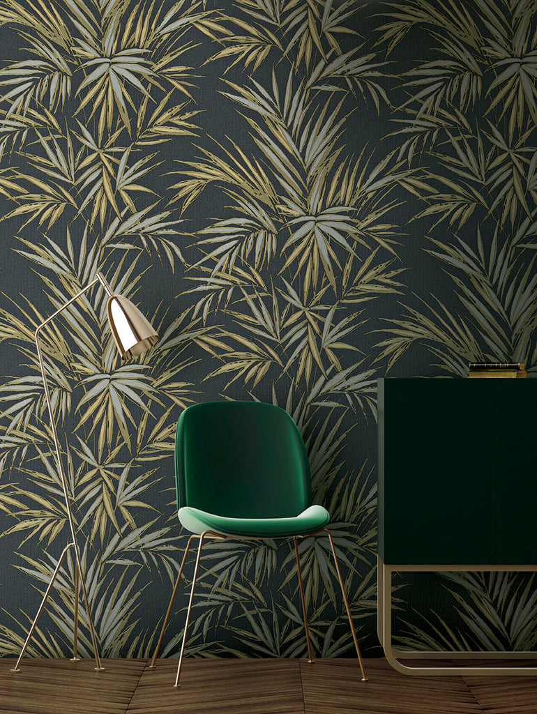 Sirpi Evolution exotic leafy wallpaper