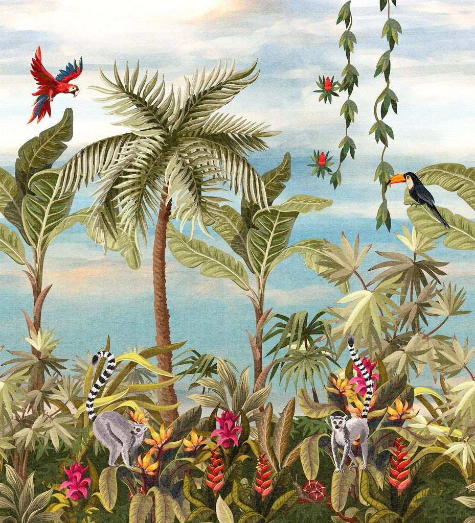 Lemuria Jungle Party mural